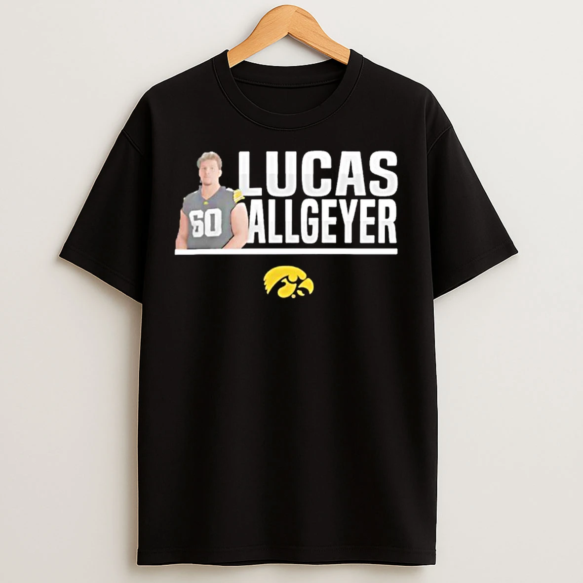 Nil Store Iowa Hawkeyes Football Lucas Allgeyer Illustrated T Shirts