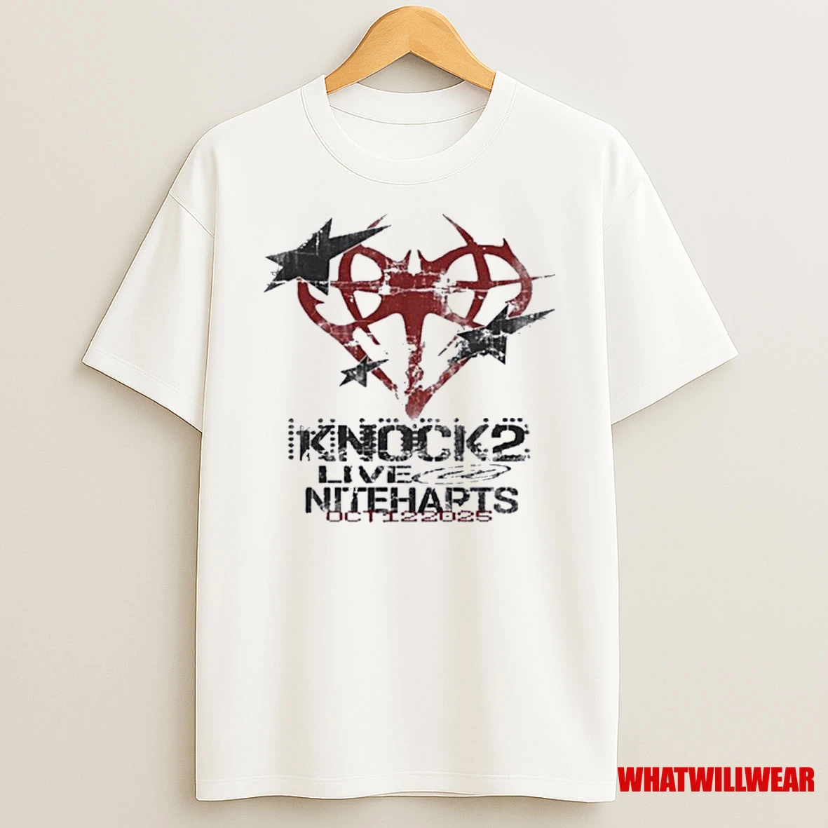 Niteharts Knock2 Live Niteharts Oct 12 2025 Shirts