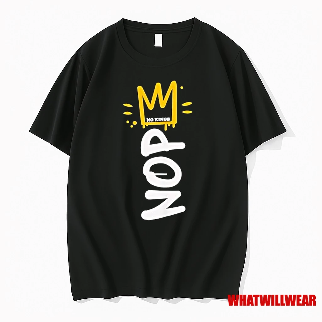 No Kings Day 2025 Protest Sign Vertical Nope Shirts