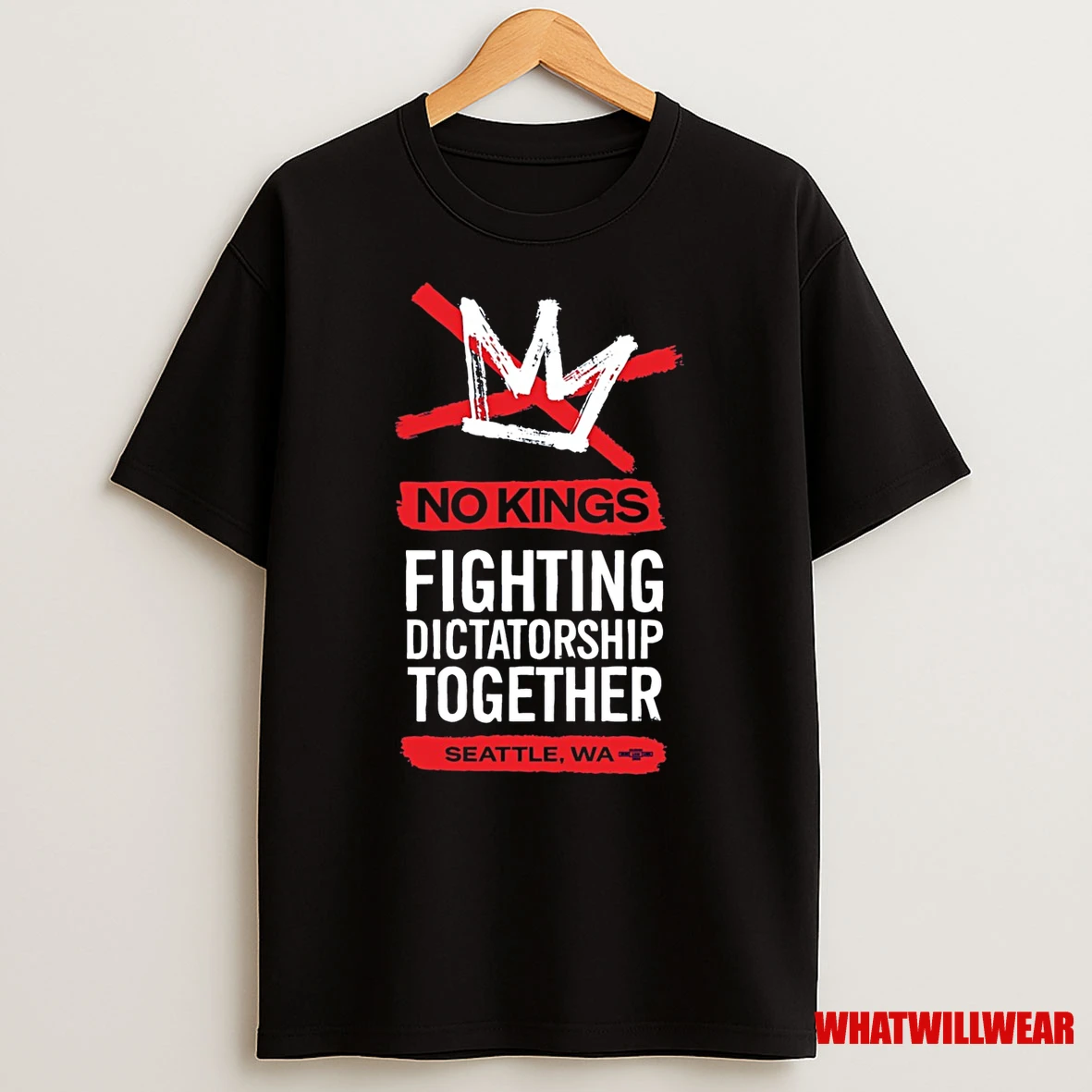No Kings Fighting Dictatorship Together Seattle Wa 2025 Shirts