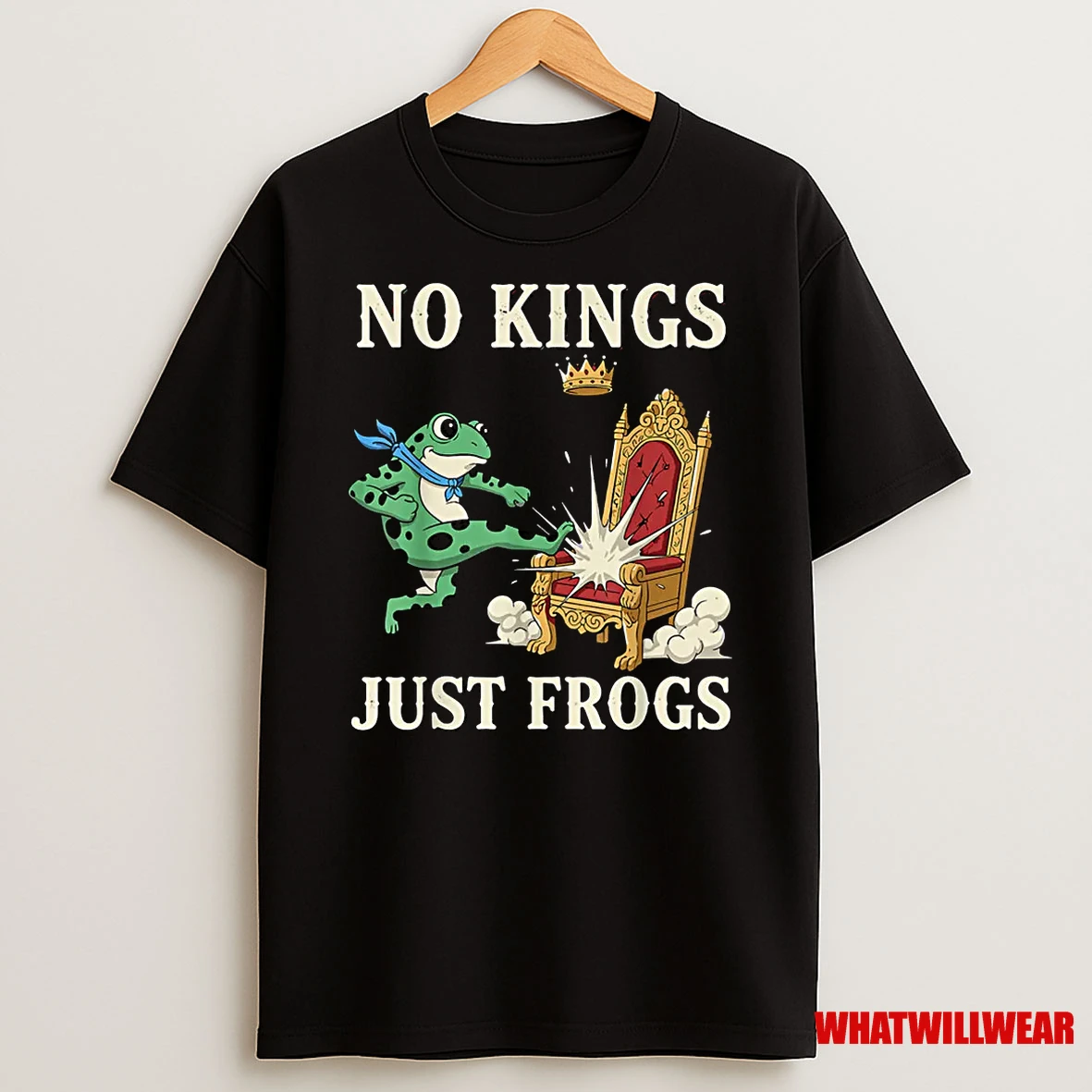 No Kings Just Frogs Funny Portland Protest Shirts
