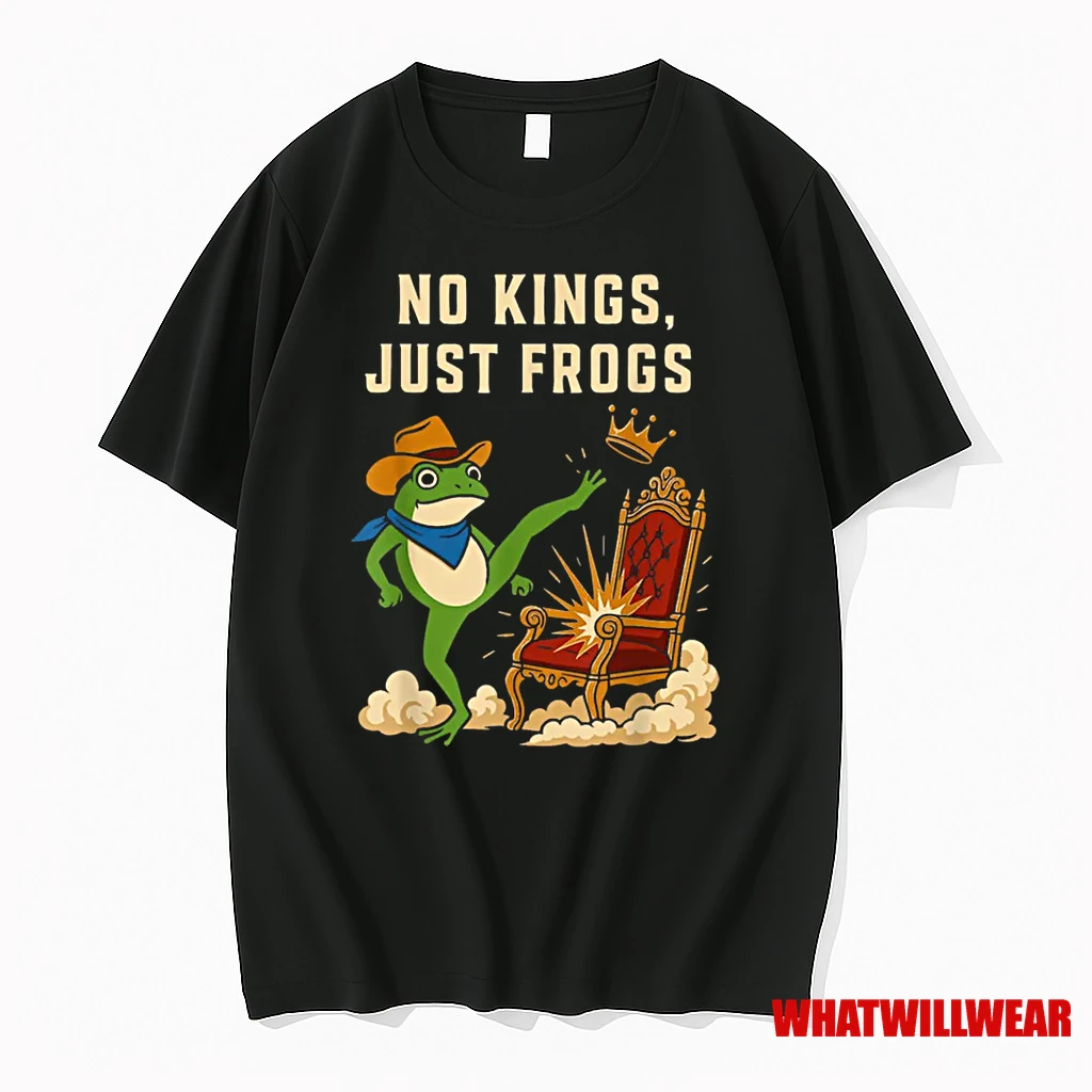 No Kings Just Frogs Portland Frog Protest Vintage Shirts