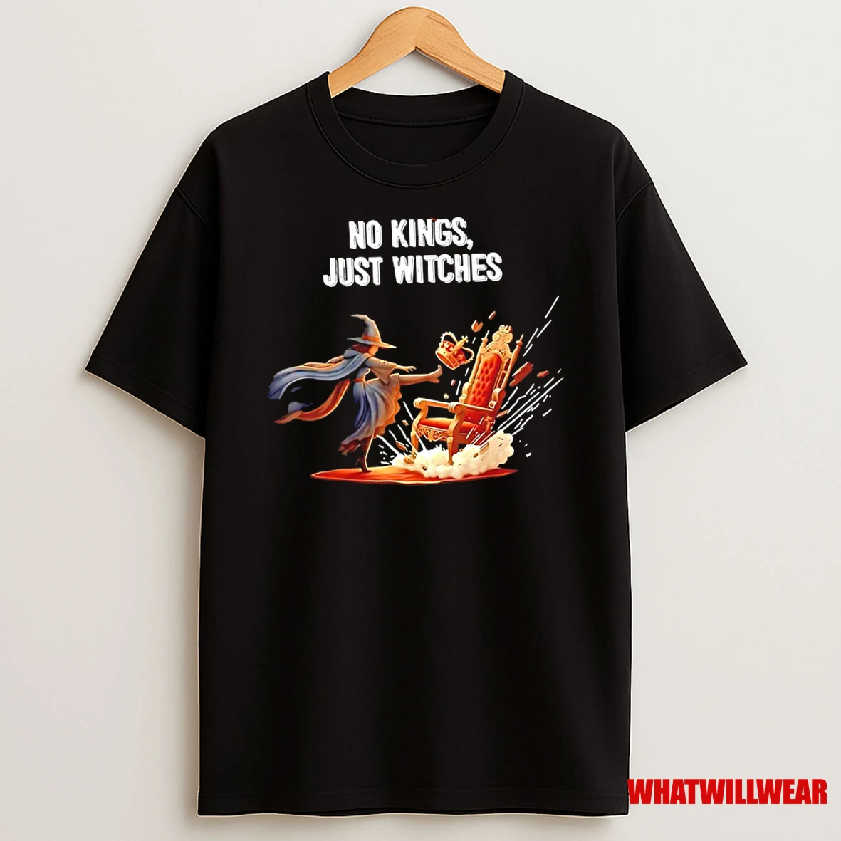 No Kings Just Witches Anti Trump Shirts