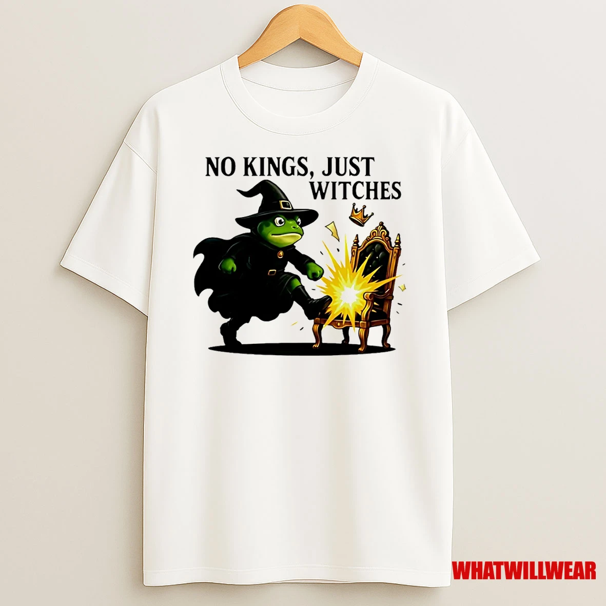 No Kings Just Witches Frog Shirts