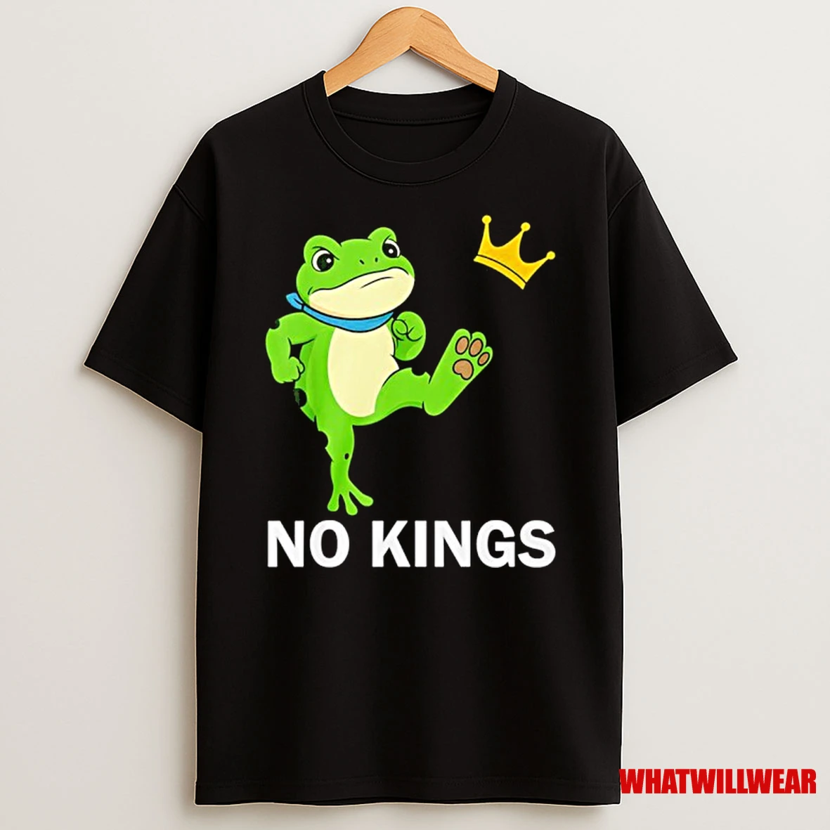 No Kings Men Women Portland Frog Protest Shirts