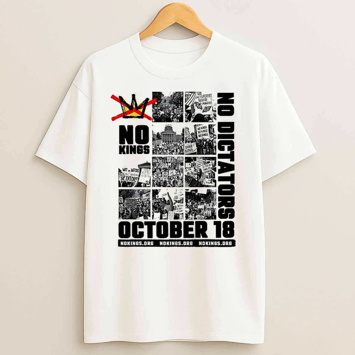 No Kings No Dictators October 18 T Shirts