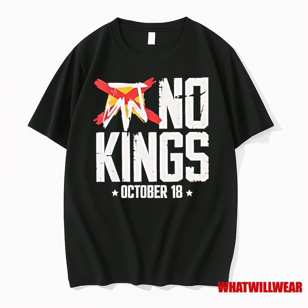 No Kings October 18 No Kings Day Retro Shirts