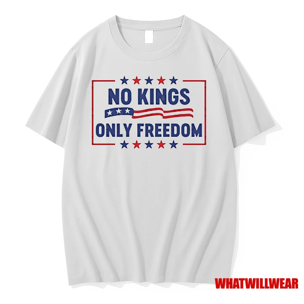 No Kings Only Freedom Patriotic Us Flag Shirts