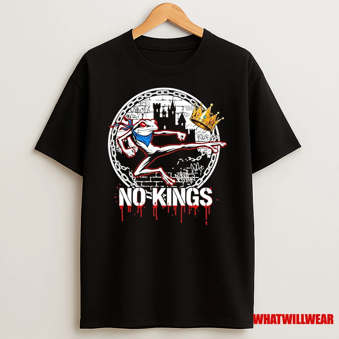 No Kings Portland Frog Hop Protest Shirts