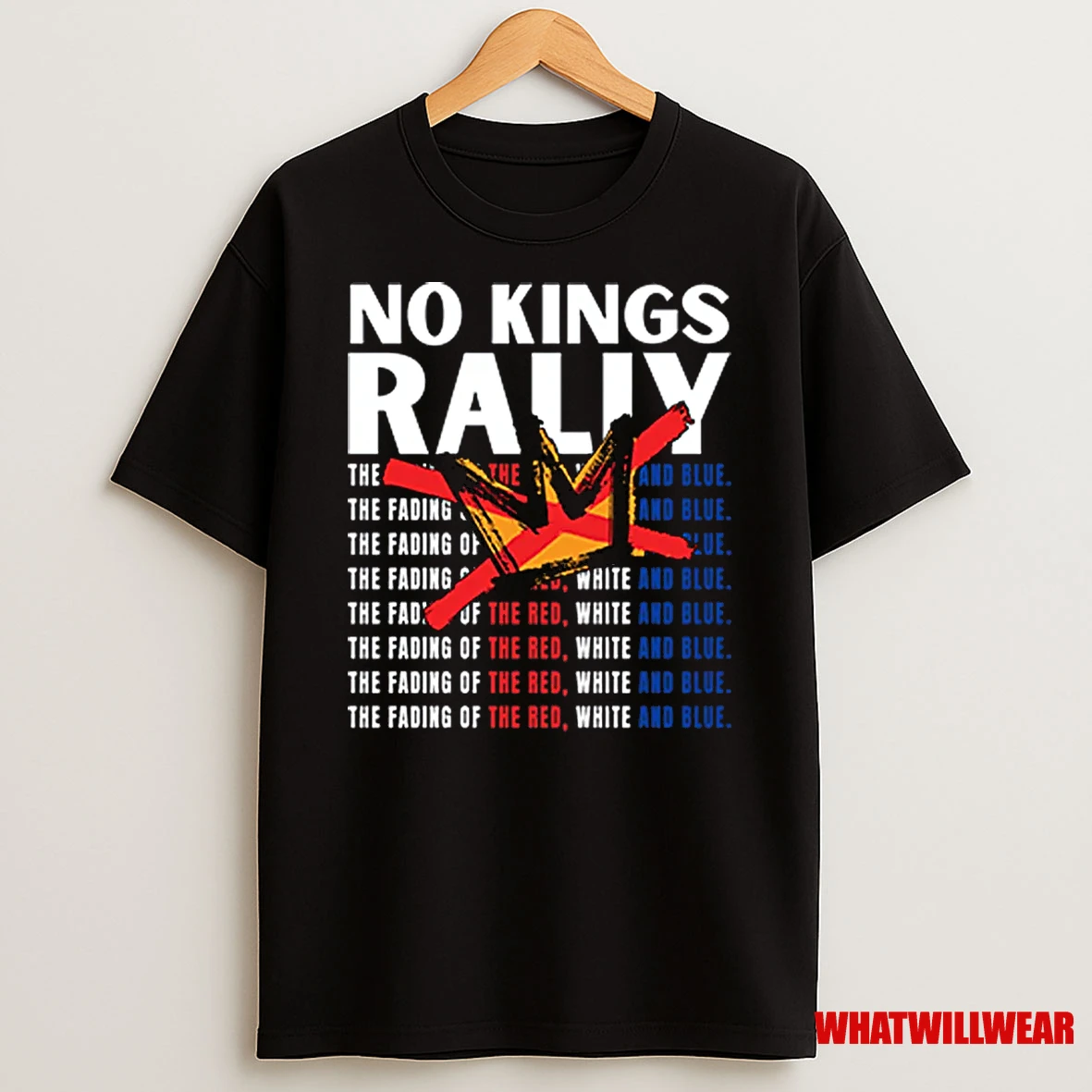 No Kings Rally The Fading Of The Red White And Blue Shirts