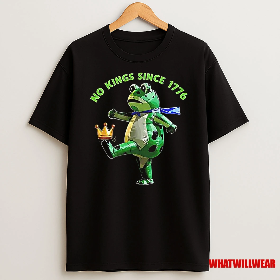 No Kings Since 1776 Portland Frog Protest Resist Shirts