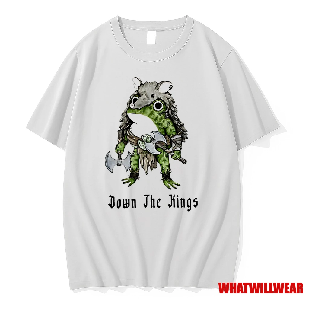 No Kings Down The Kings Frog Shirts