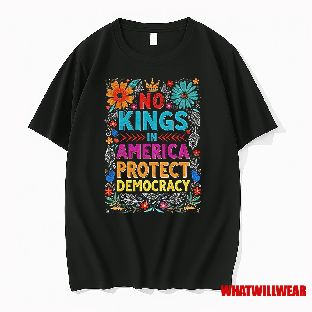 No Kings In America Protect Democracy Political Shirts