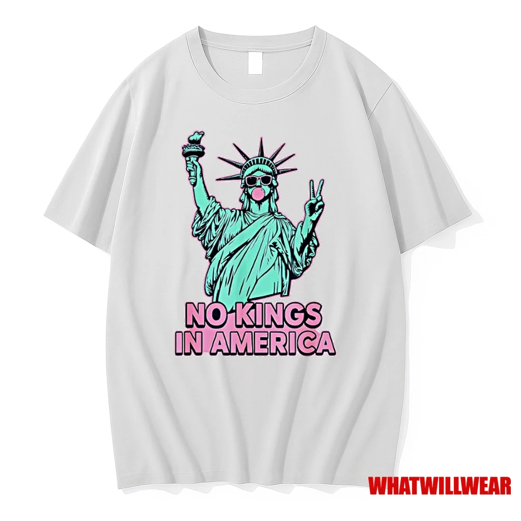 No Kings In America Statue Liberty Usa Shirts