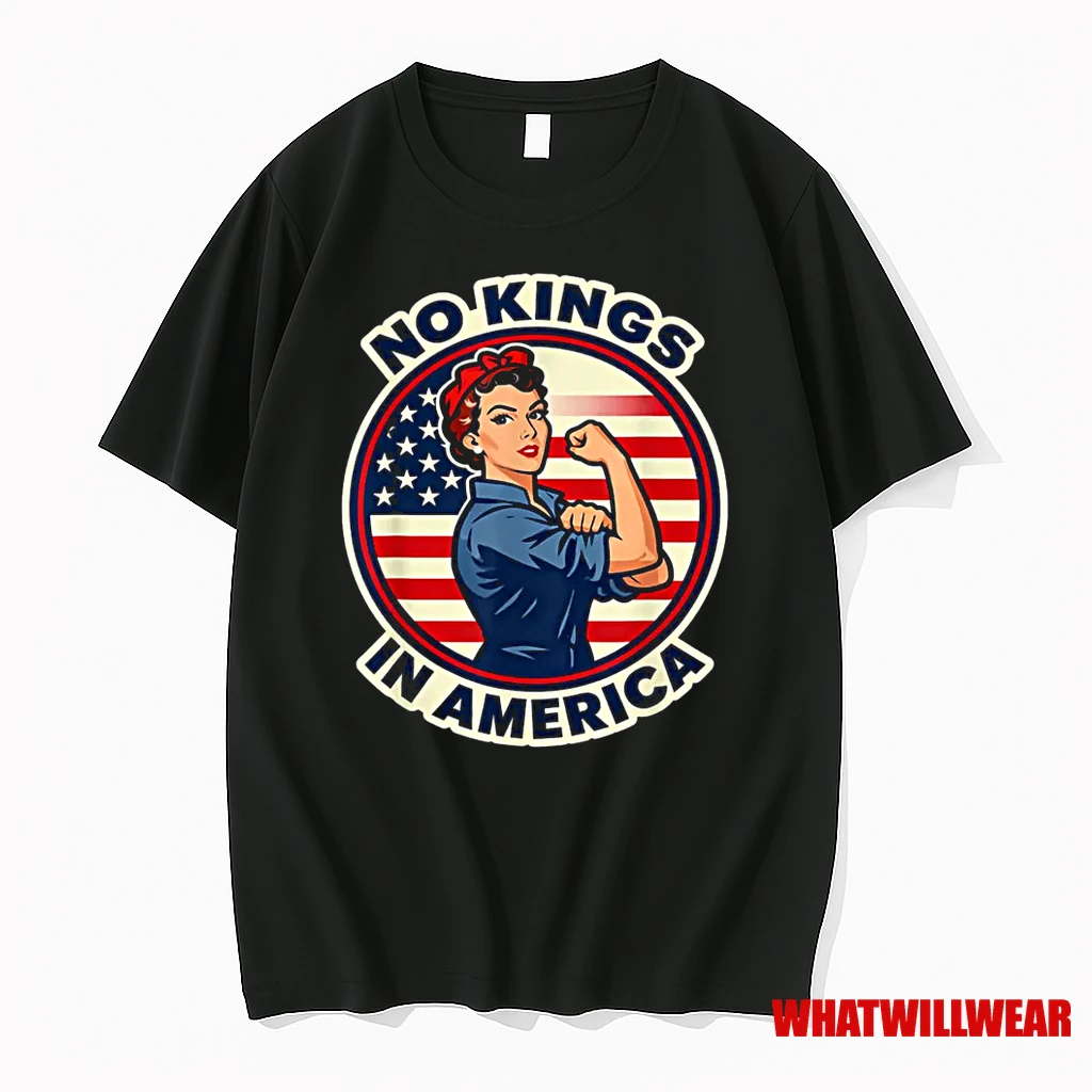 No Kings In America Vintage Usa Flag Shirts