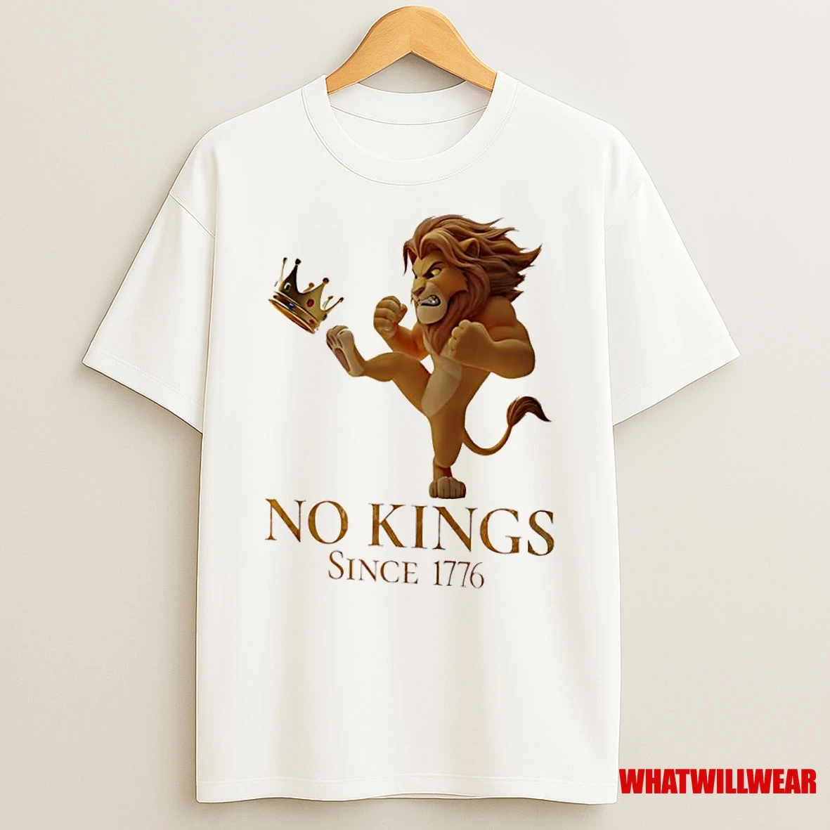No Kings Since 1776 The Lion King Mufasa Anti Trump Shirts
