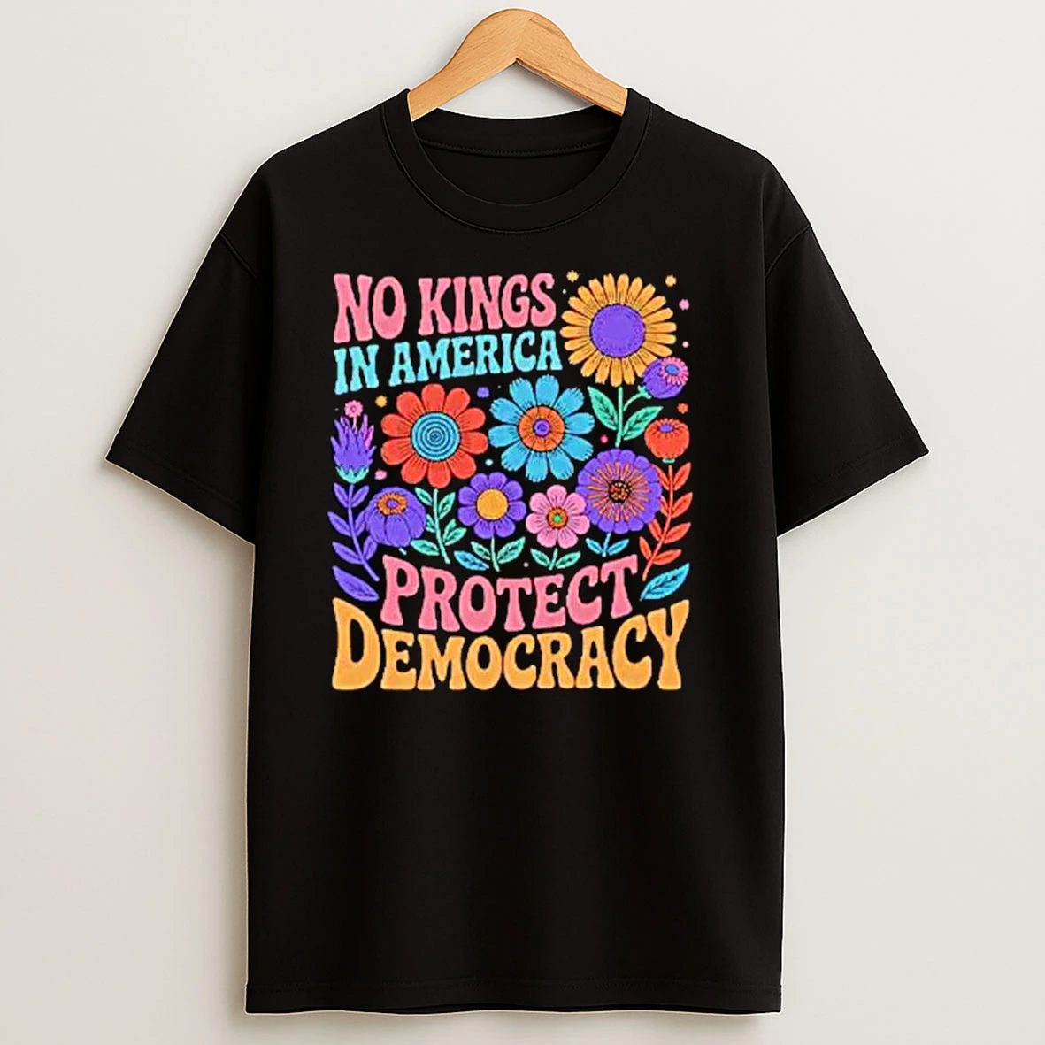 No King In American Protect Democracy Ornaments T Shirts