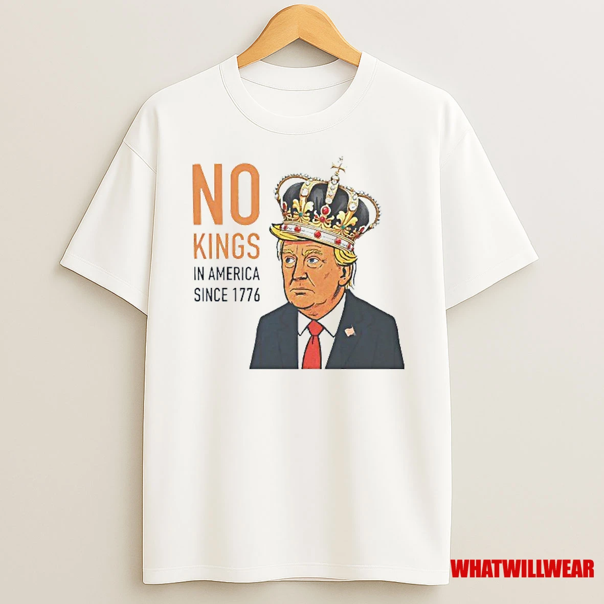 No Kings In America Since 1776 Trump Crowns Shirts