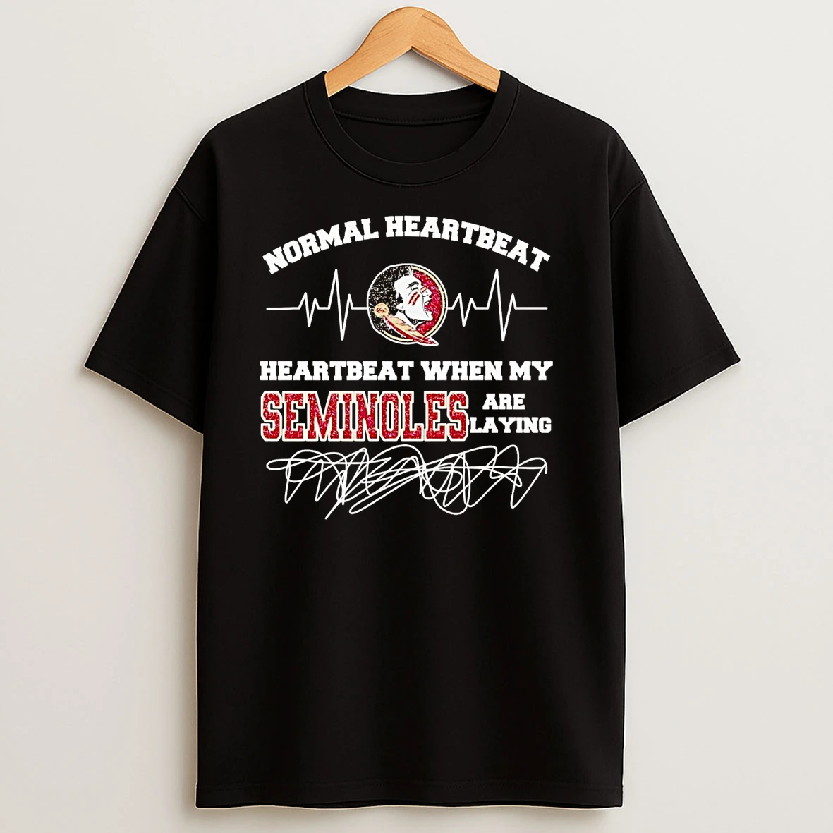 Normal Heartbeat And Heartbeat When My Seminoles Are Playing T Shirts