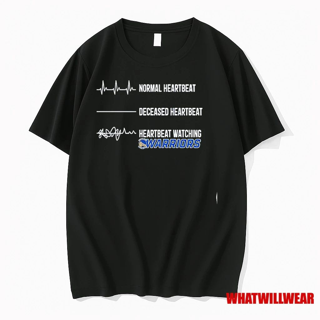 Normal Heartbeat Deceased Heartbeat Heartbeat Watching Golden State Warriors Shirts