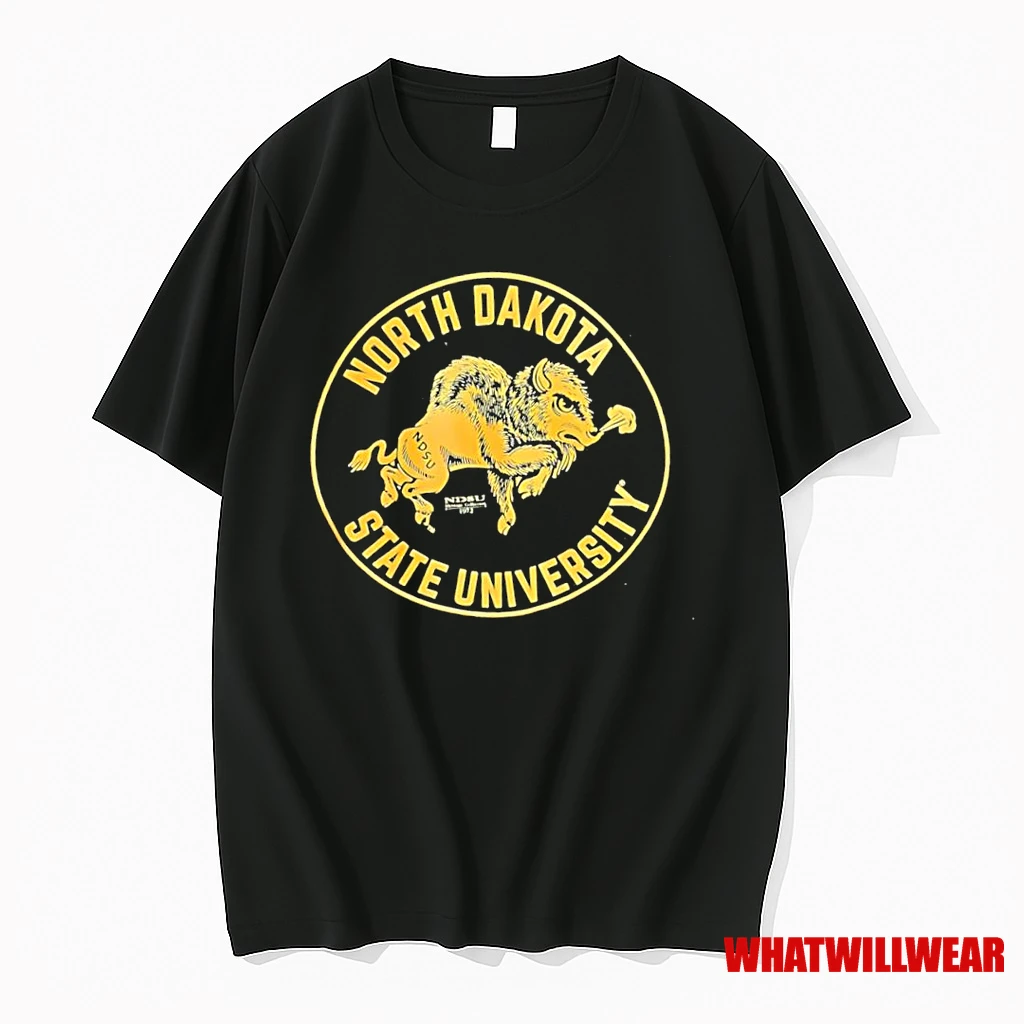 North Dakota State Bison Bison Mascot Logo Shirts