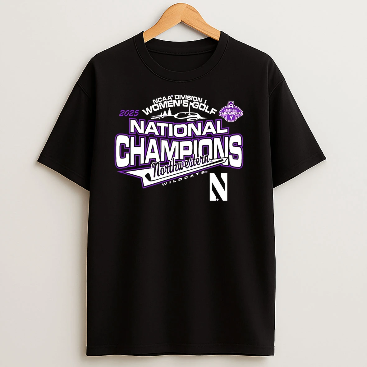 Northwestern Wildcats Ncaa D1 Womens Golf National Champions T Shirts