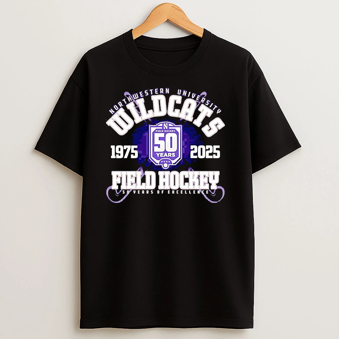 Northwestern Wildcats Field Hockey 50 Years Of Excellence T Shirts