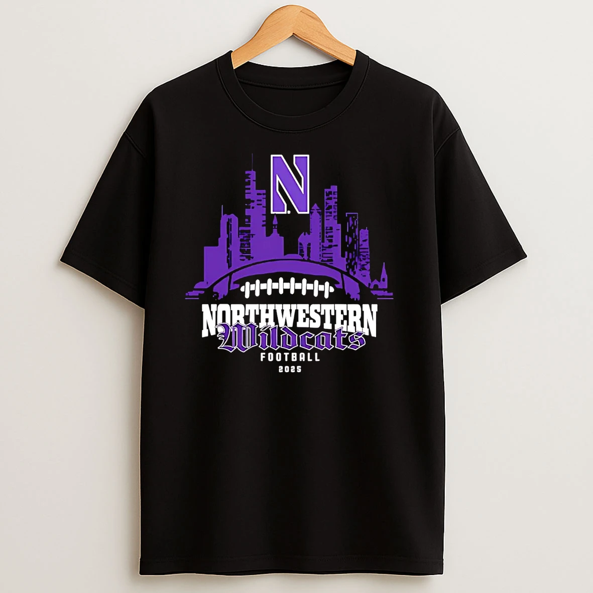 Northwestern Wildcats Football 2025 Skyline T Shirts
