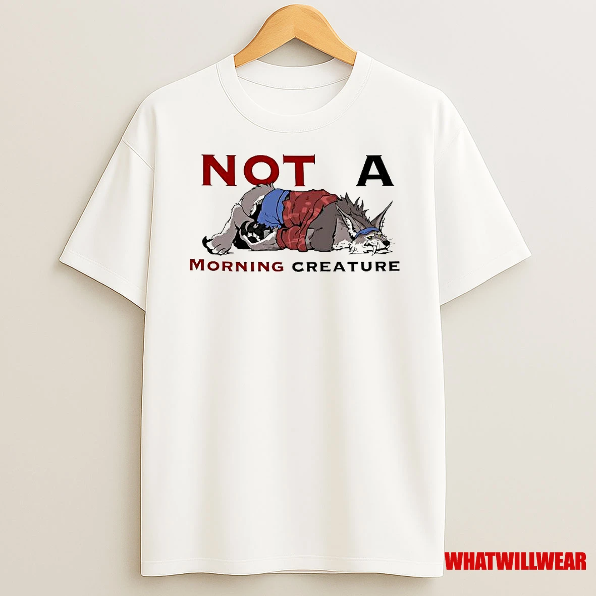 Not A Morning Creature Wolf Shirts