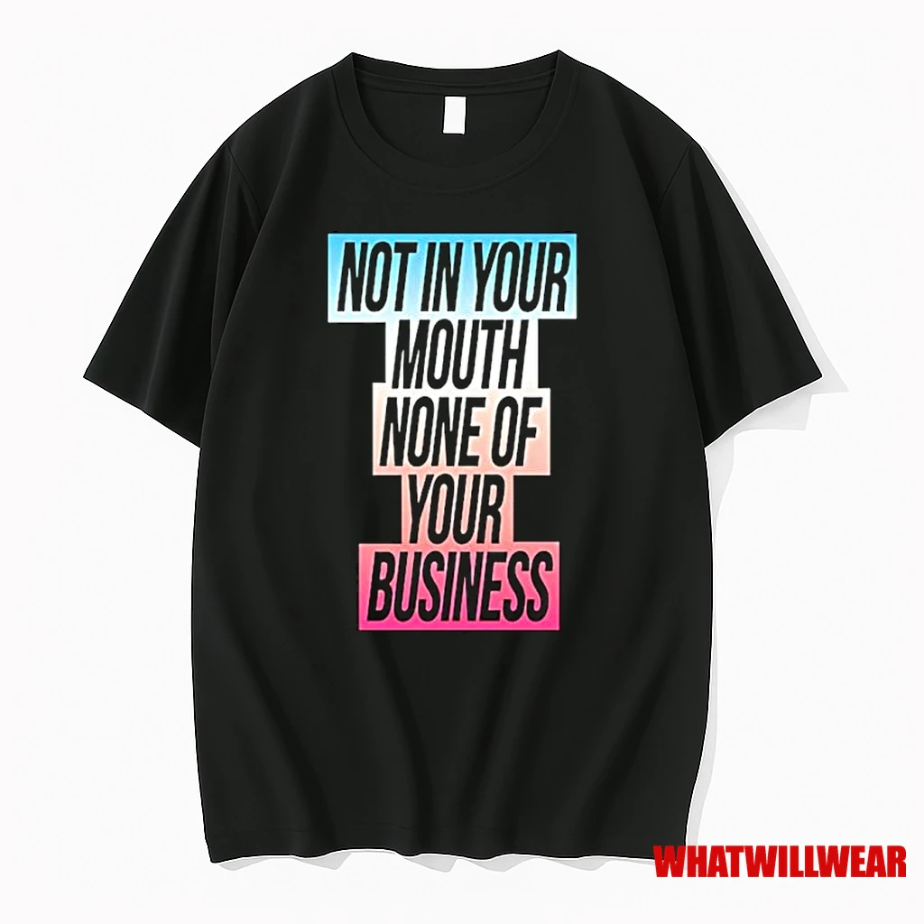 Not In Your Mouth None Of Your Business Trans Flag Ornaments Shirts