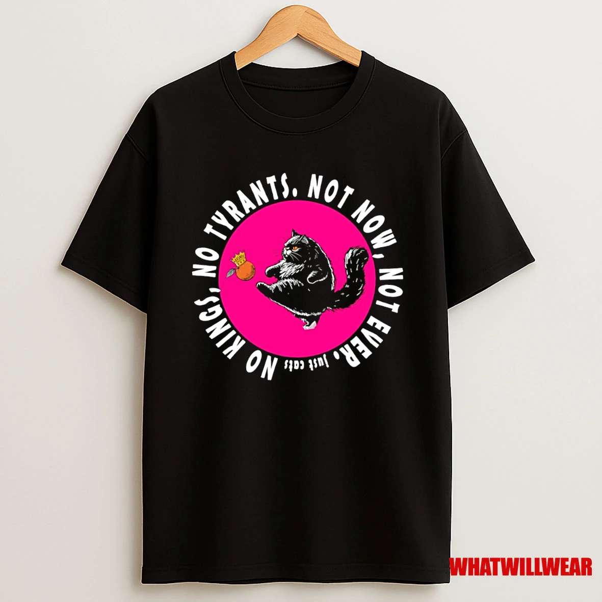Not Now Not Ever Just Cats No Kings No Tyrants Shirts
