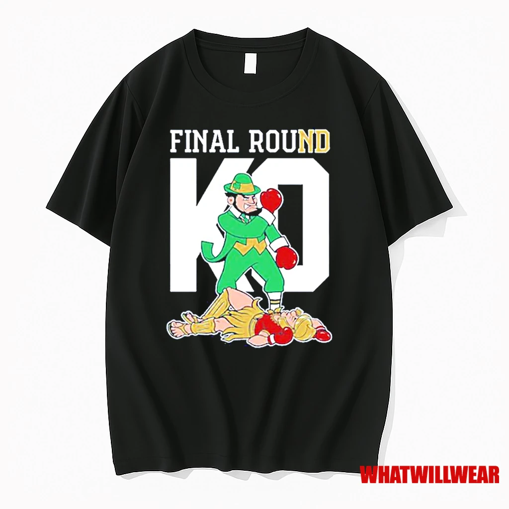 Notre Dame Final Round Ko Usc Mascot Shirts