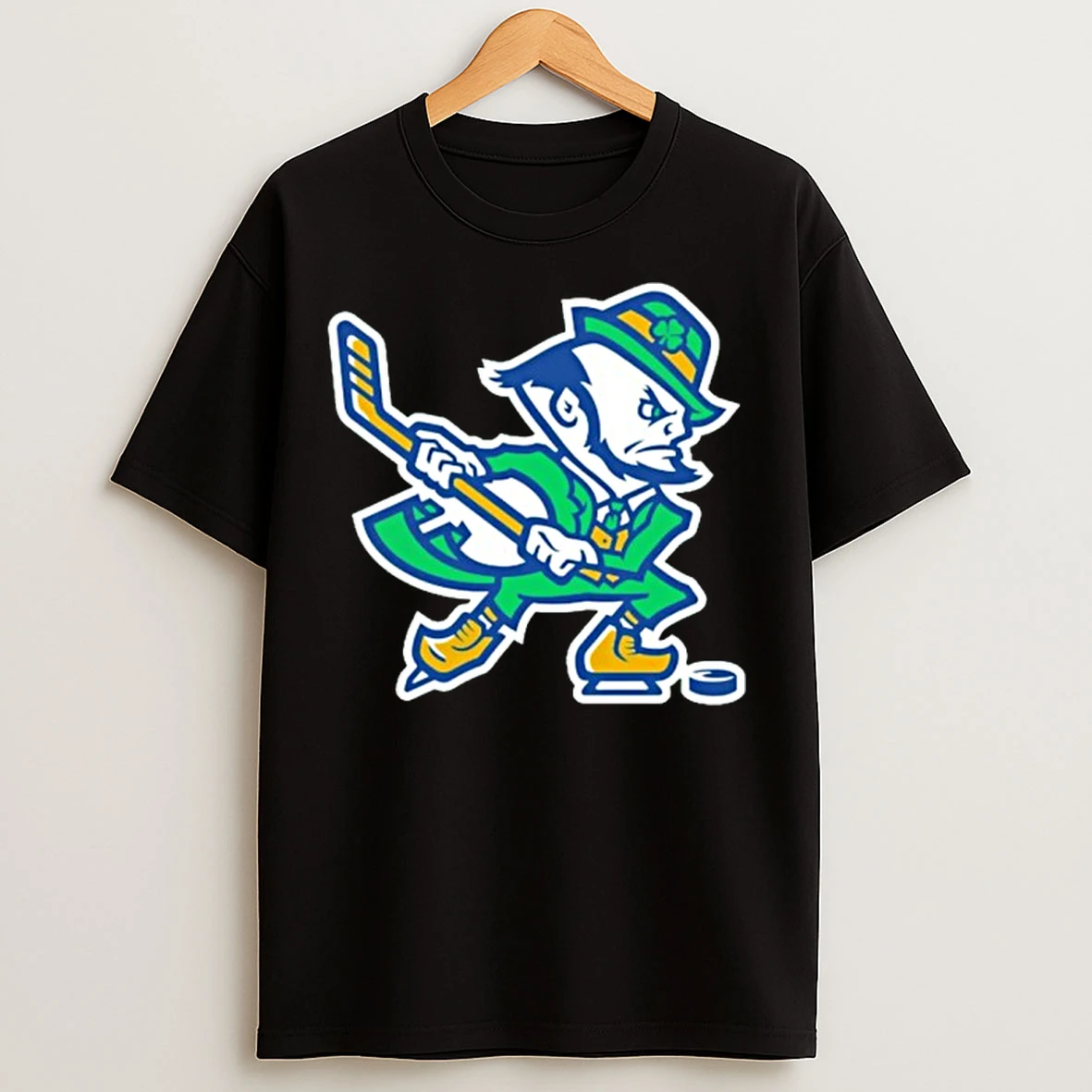 Notre Dame Hockey Leprechaun Irish T Shirts