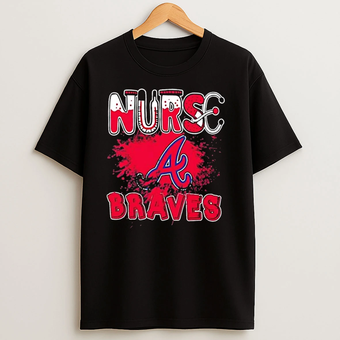 Nurse X Atlanta Braves Baseball T Shirts