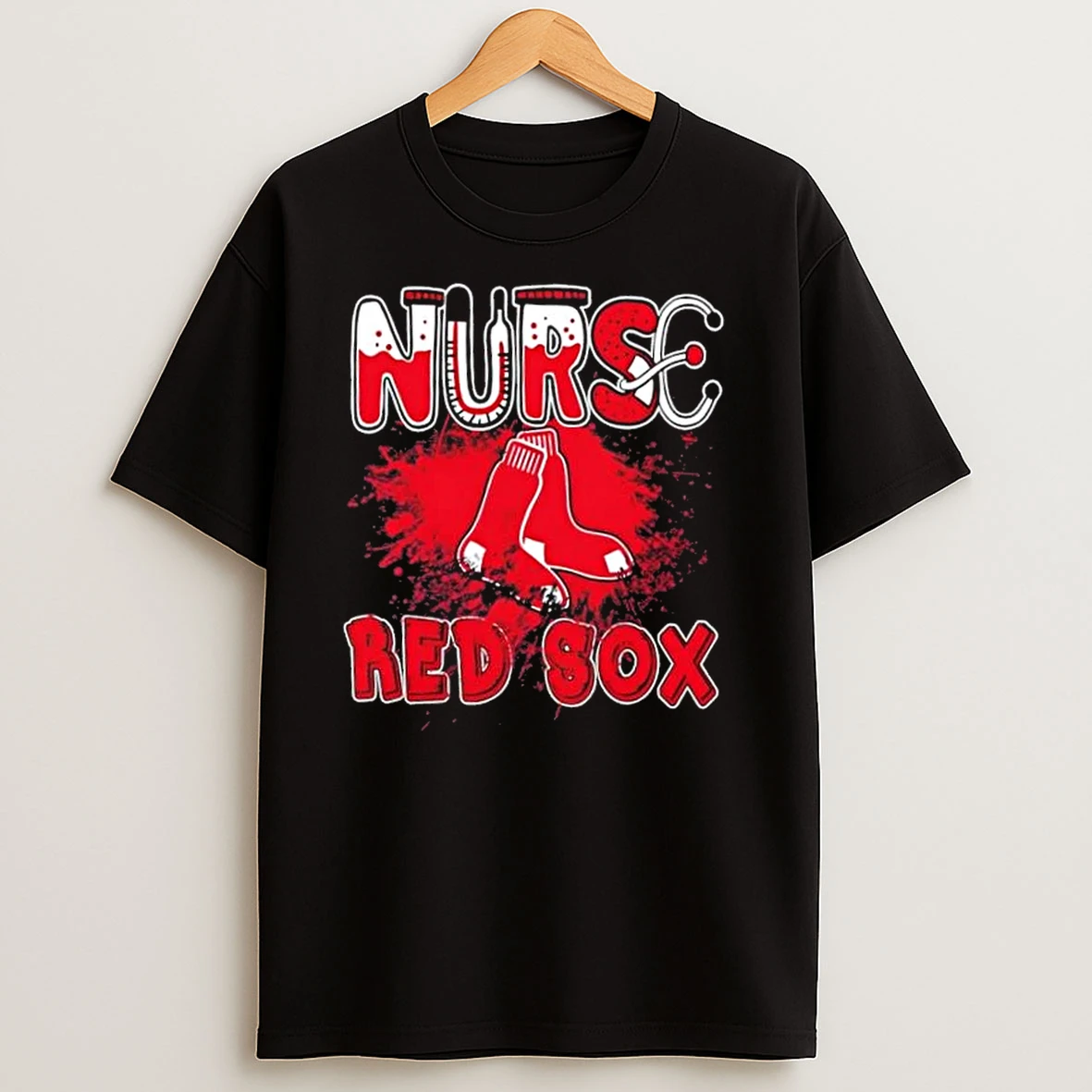 Nurse X Boston Red Sox Baseball T Shirts