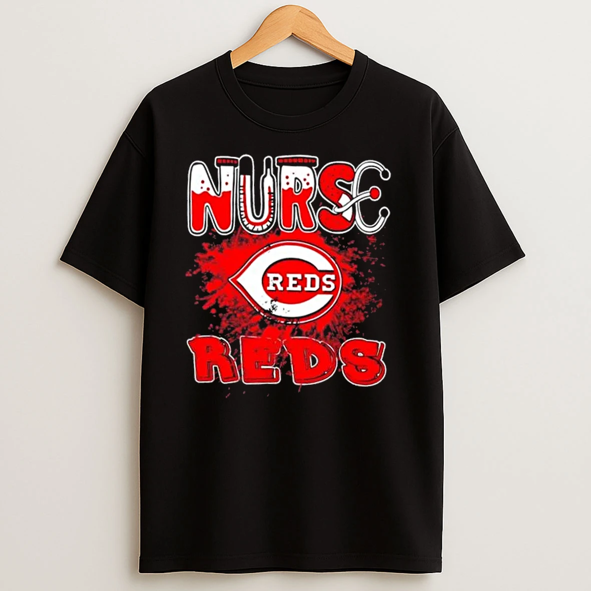 Nurse X Cincinnati Reds Baseball T Shirts