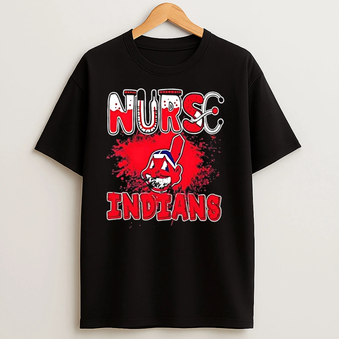 Nurse X Cleveland Indians Baseball T Shirts