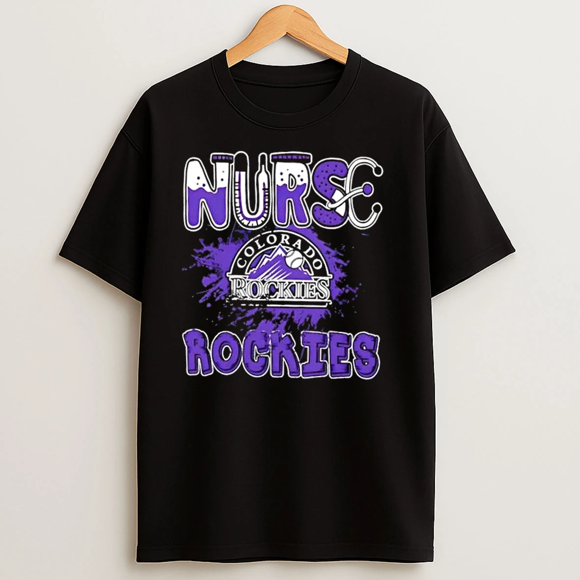 Nurse X Colorado Rockies Baseball T Shirts