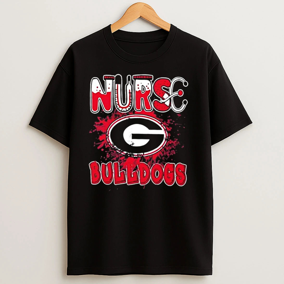 Nurse X Georgia Bulldogs Football T Shirts