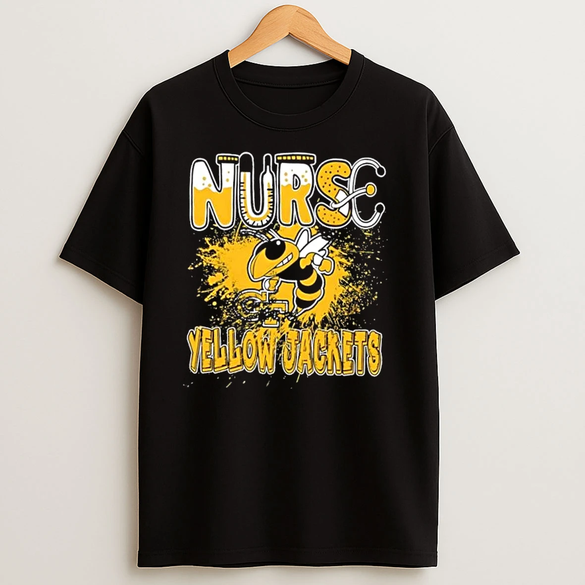 Nurse X Georgia Tech Yellow Jackets Football T Shirts