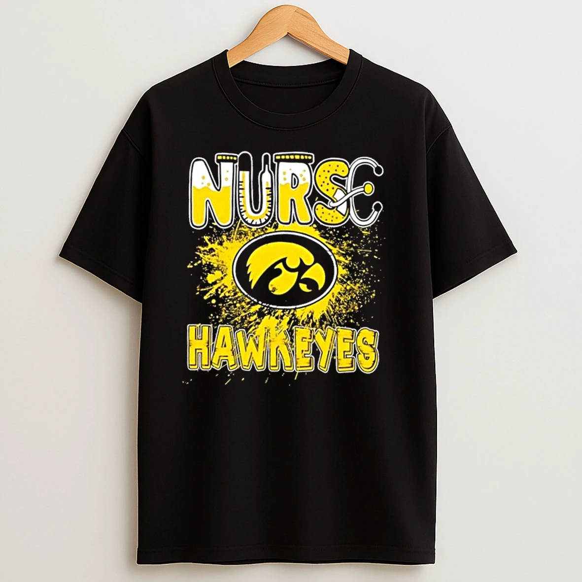 Nurse X Iowa Hawkeyes Football T Shirts