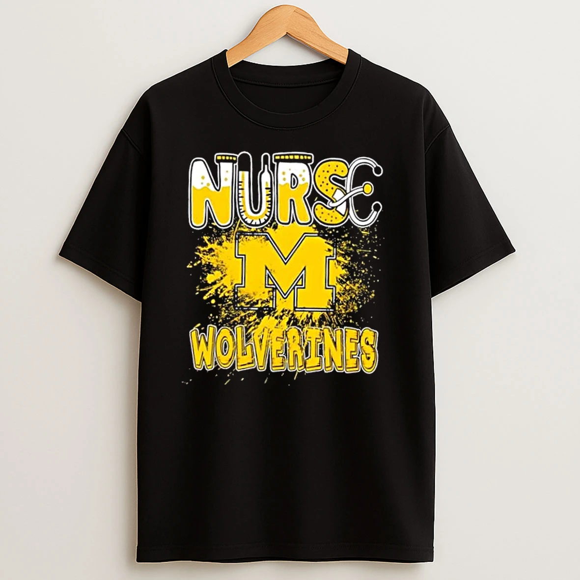 Nurse X Michigan Wolverines Football T Shirts