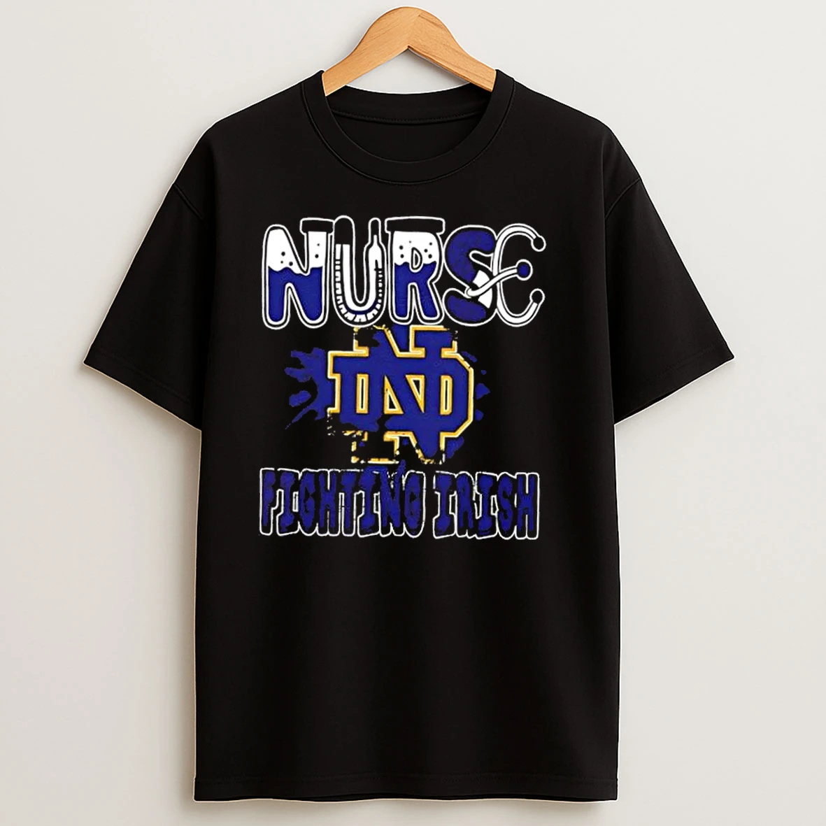 Nurse X Notre Dame Fighting Irish Football T Shirts