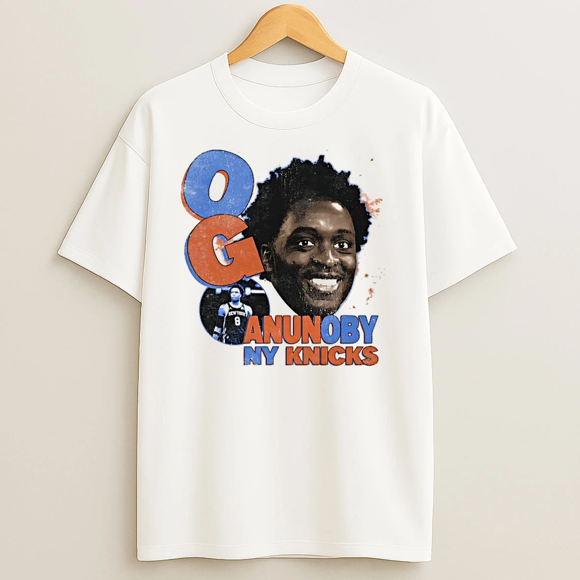 Og Anunoby Big Face Ny Knicks T Shirts