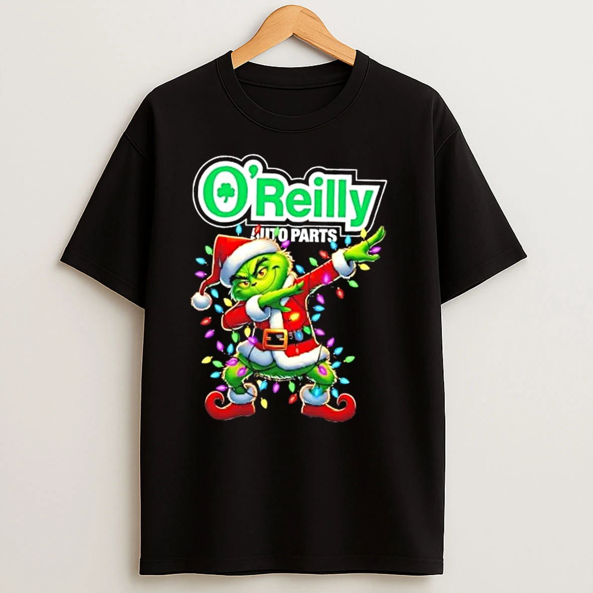 Oreilly Auto Parts Grinch Dabbing Merry Christmas T Shirts