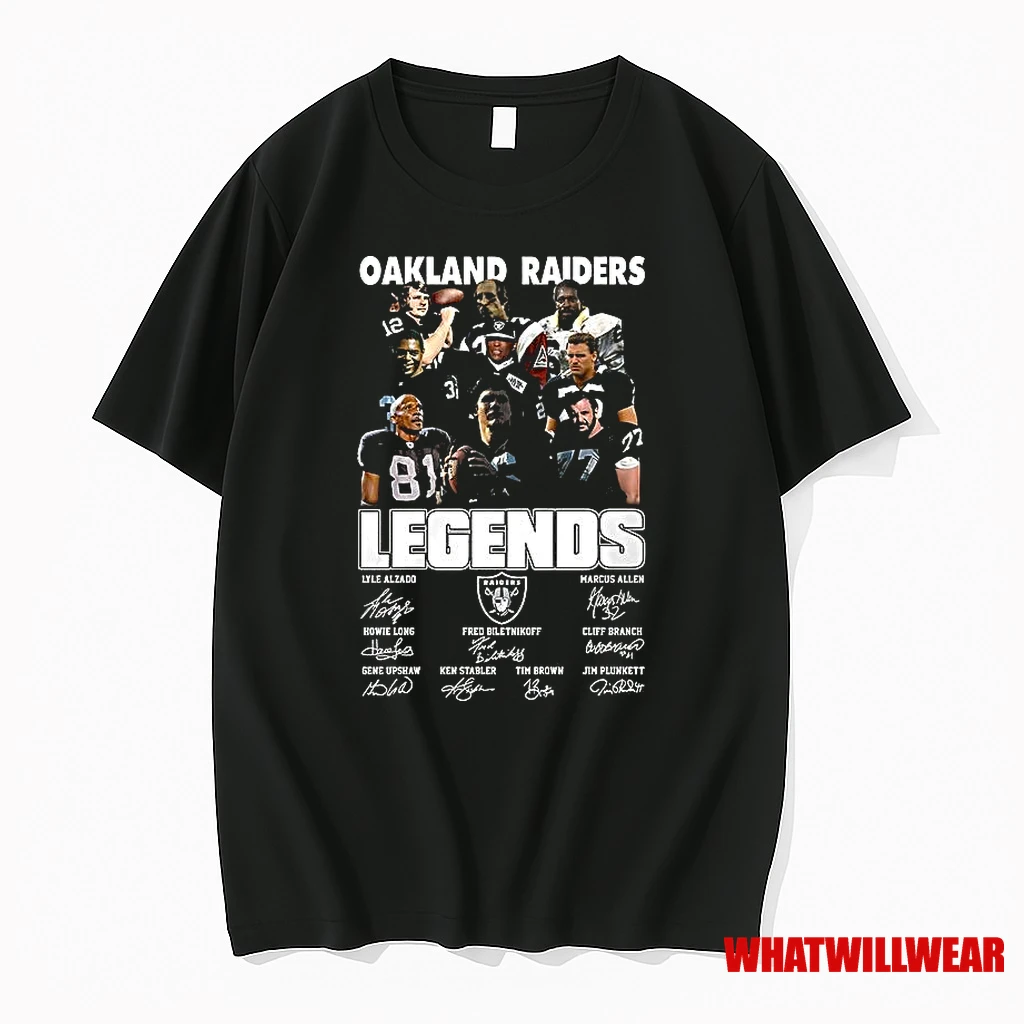 Oakland Raiders Legends Vintage Signature Shirts