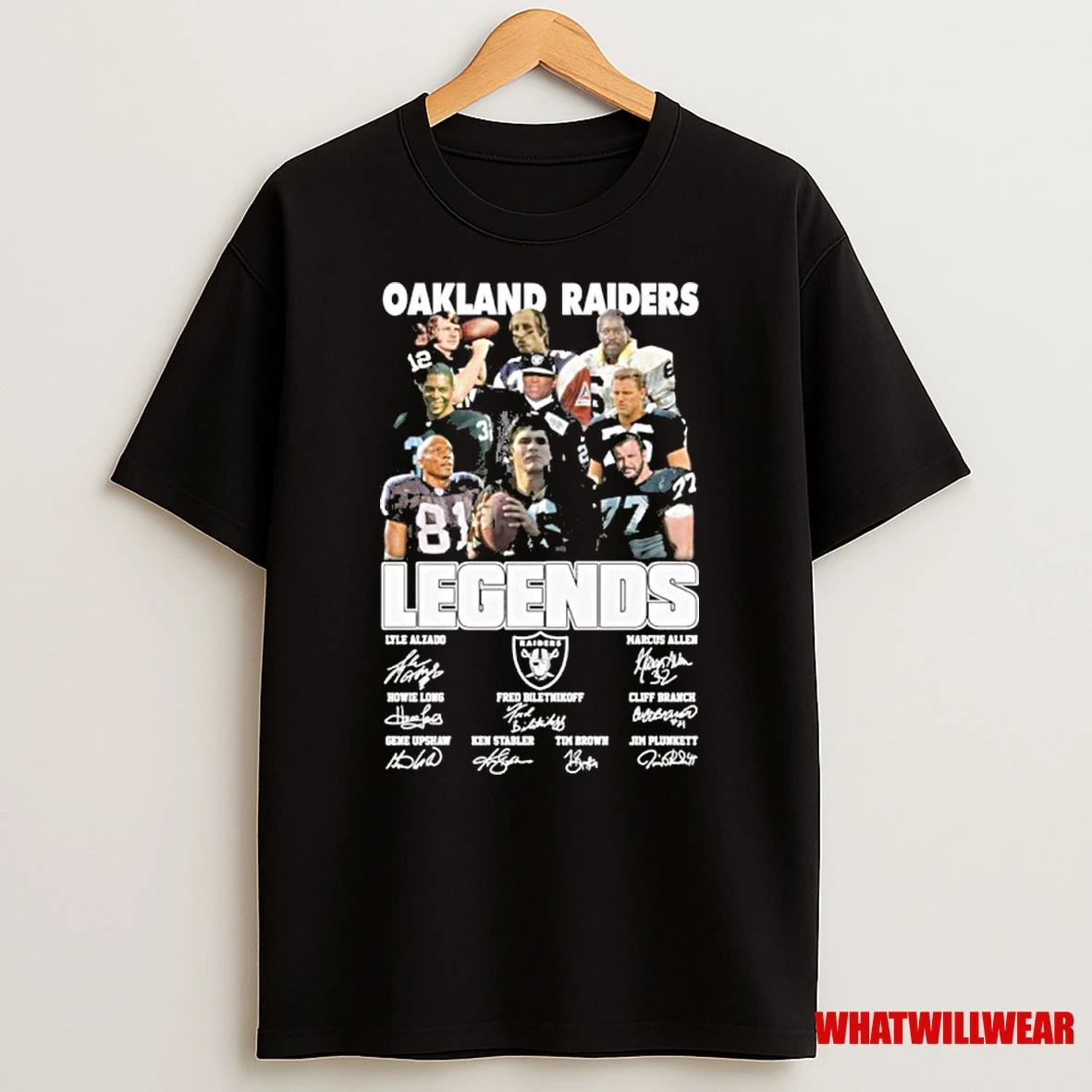 Oakland Raiders Player Legends Signature Shirts