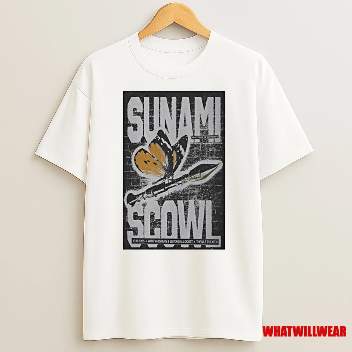 Oct 16 2025 Sunami With Scowl Nile Theater Mesa In Mesa Az Shirts
