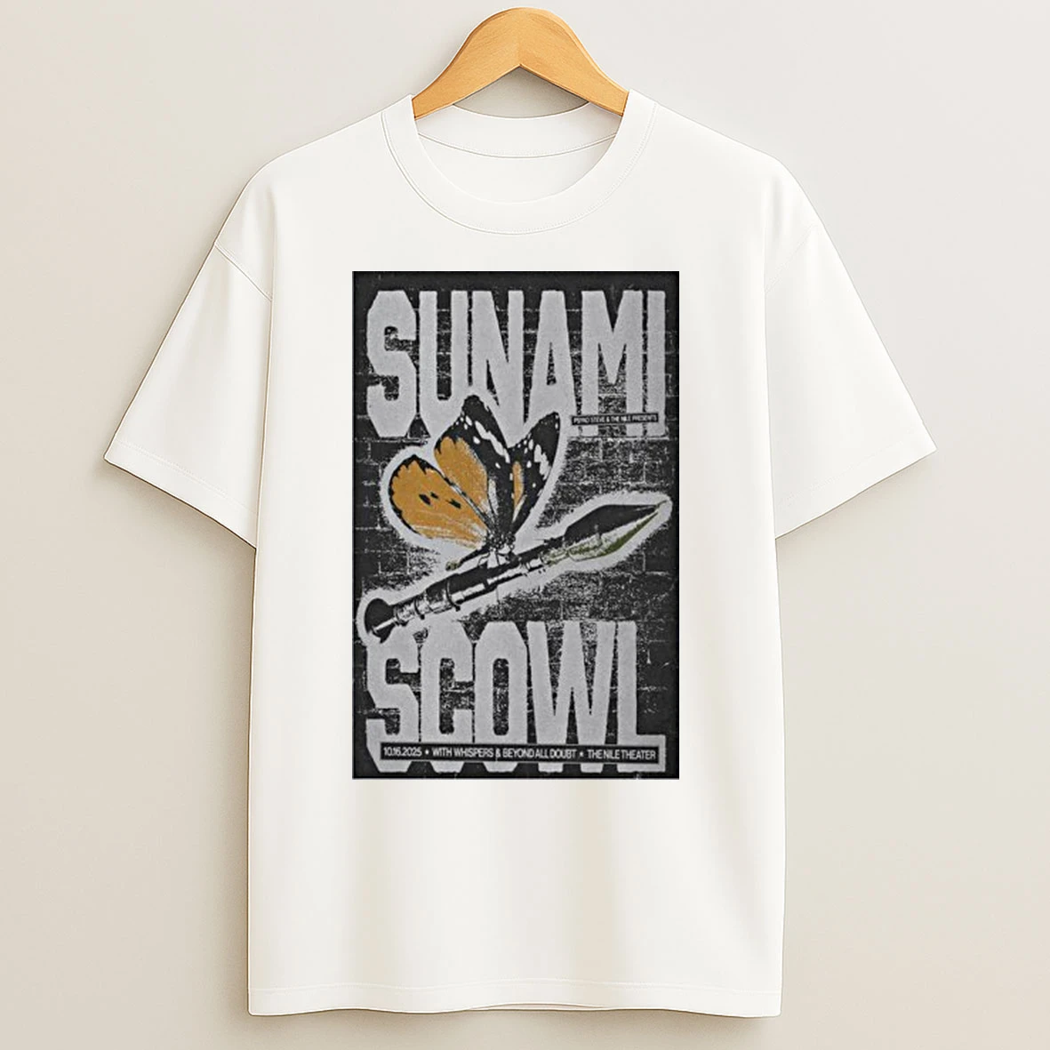 Oct 16 2025 Sunami With Scowl Nile Theater Mesa In Mesa Az T Shirts
