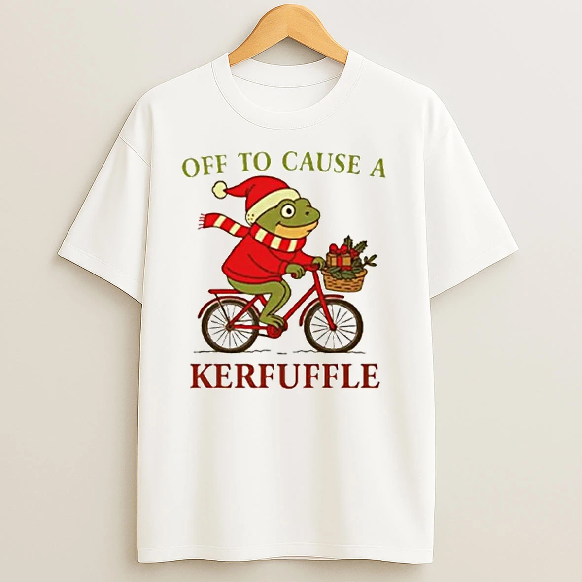 Off To Cause A Kerfuffle Frog Christmas Ornaments T Shirts